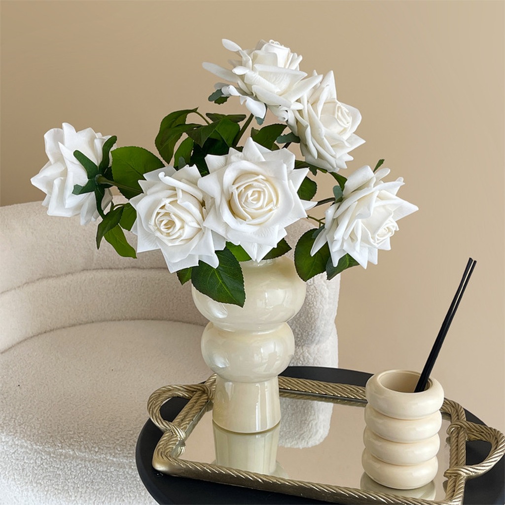 Florist Supply Bulk - Rose artificielle réaliste, aspect naturel, fleur