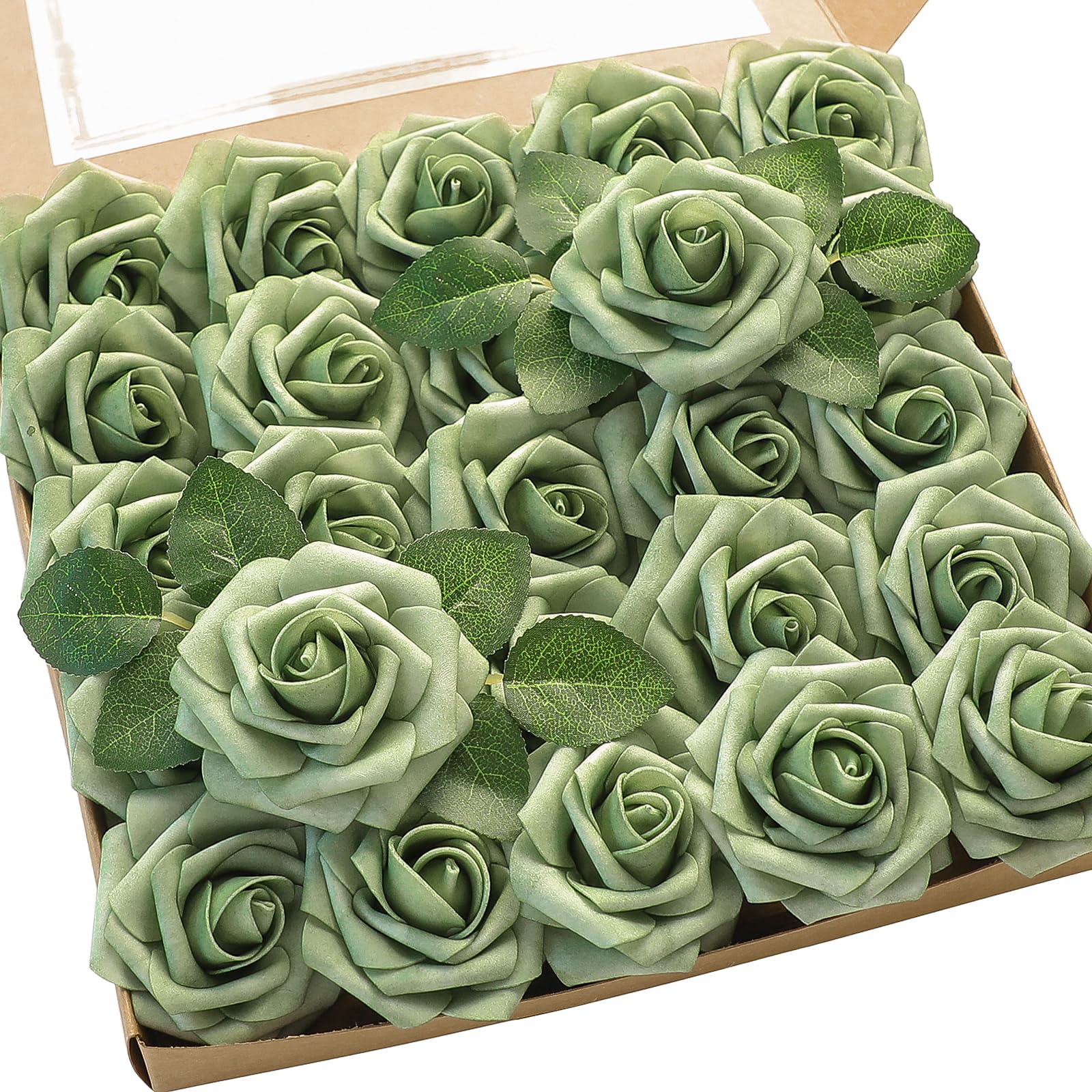 Florist Supply Bulk - Fleurs artificielles 25 pièces, fausses roses