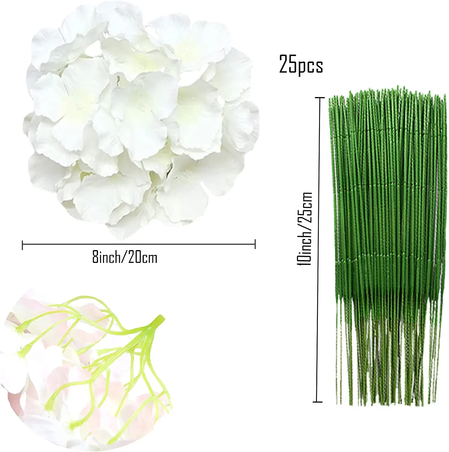 Têtes d'hortensias artificiell - Florist Supply Bulk avis et prix