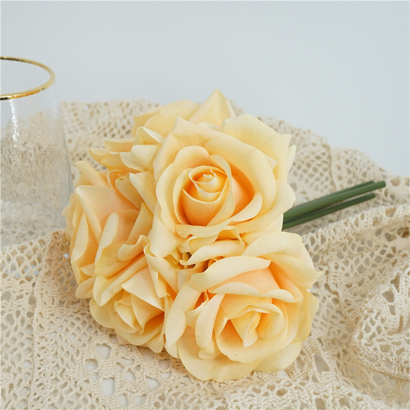 5 tiges/bouquet de roses artif - Florist Supply Bulk avis et prix